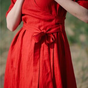 Madewell Red Wrap Dress
